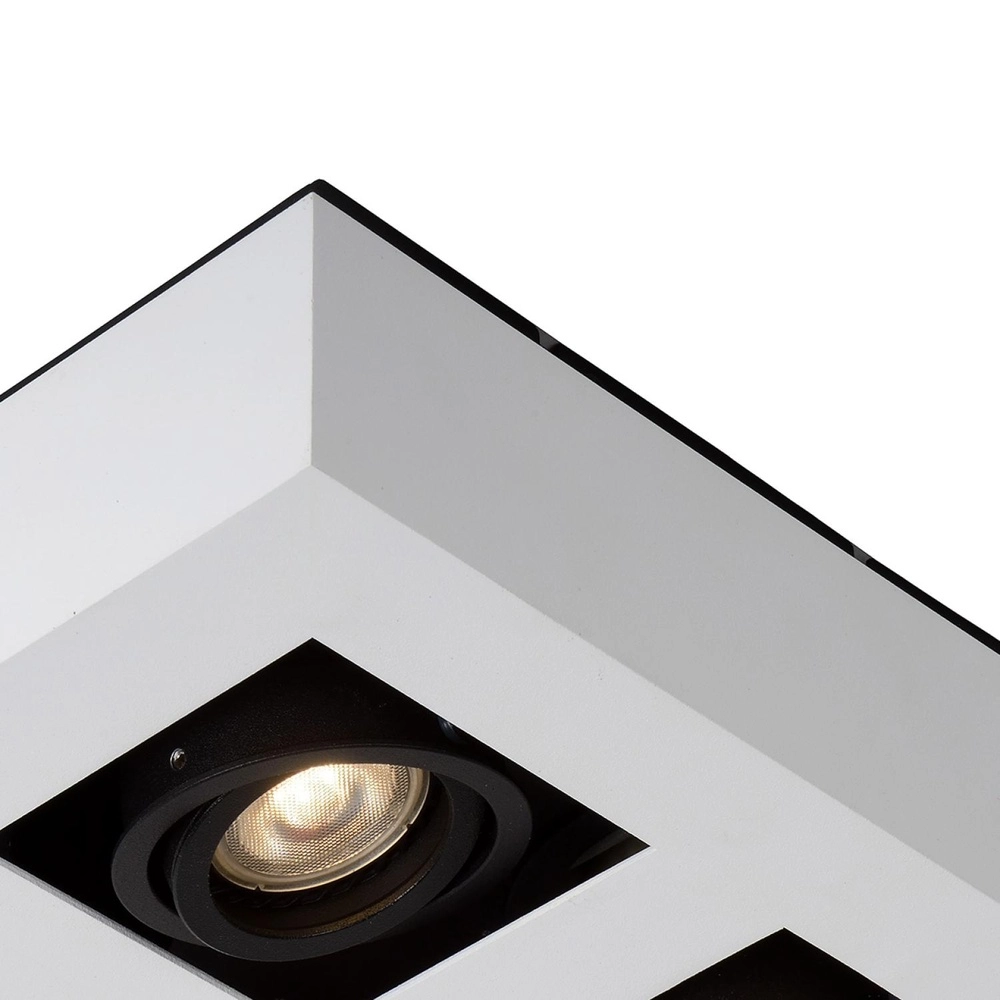 Projecteur de plafond Xirax 4 x 5W blanc Lucide 5411212092359