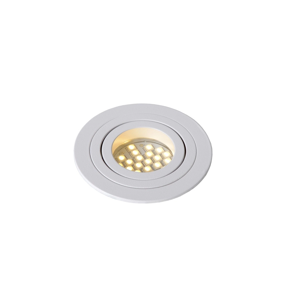 Projecteur encastré Tube blanc Ø 9,2 cm Lucide 5411212220875