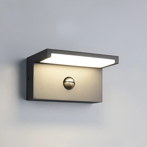 Lampe murale moderne Ravi anthracite avec capteur Trio 4017807686890