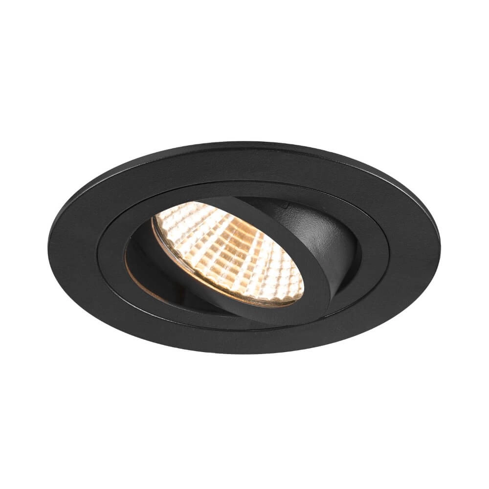 Spot LED rond New Tria 75 noir - 3000K - 750lm - 38g Spot LED rond New Tria 75 noir - 3000K - 750lm - 38g