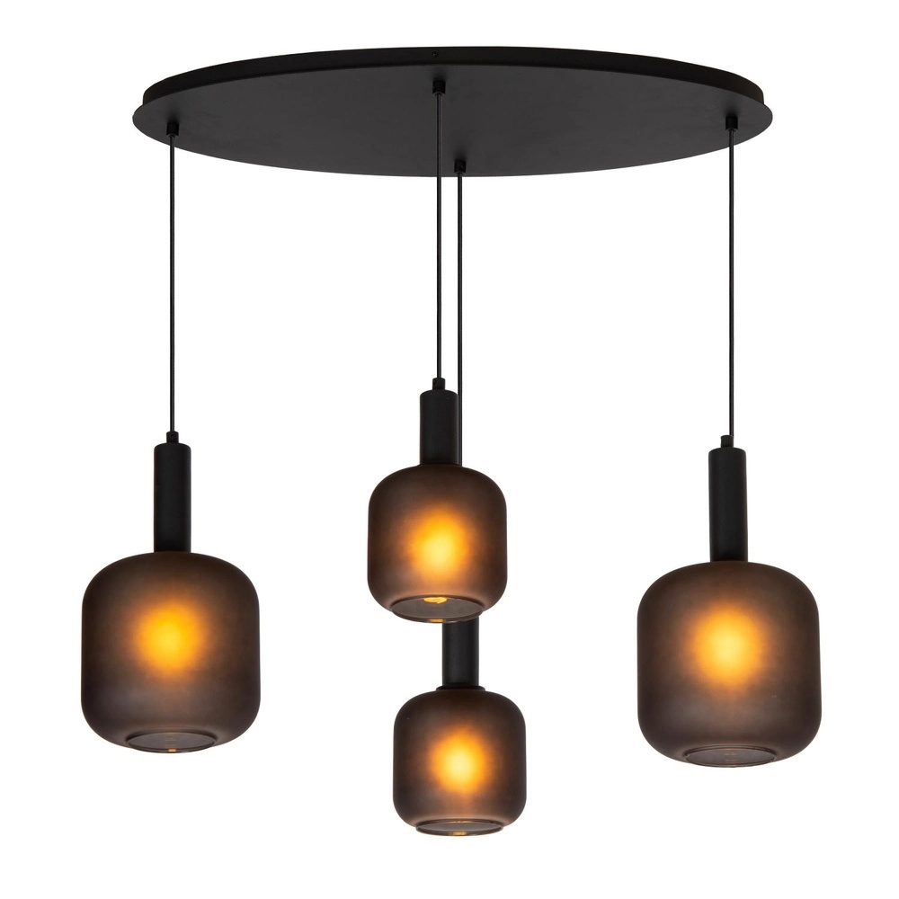 Lampe pendante noire Eloise 4 lumières Lucide 5411212452474