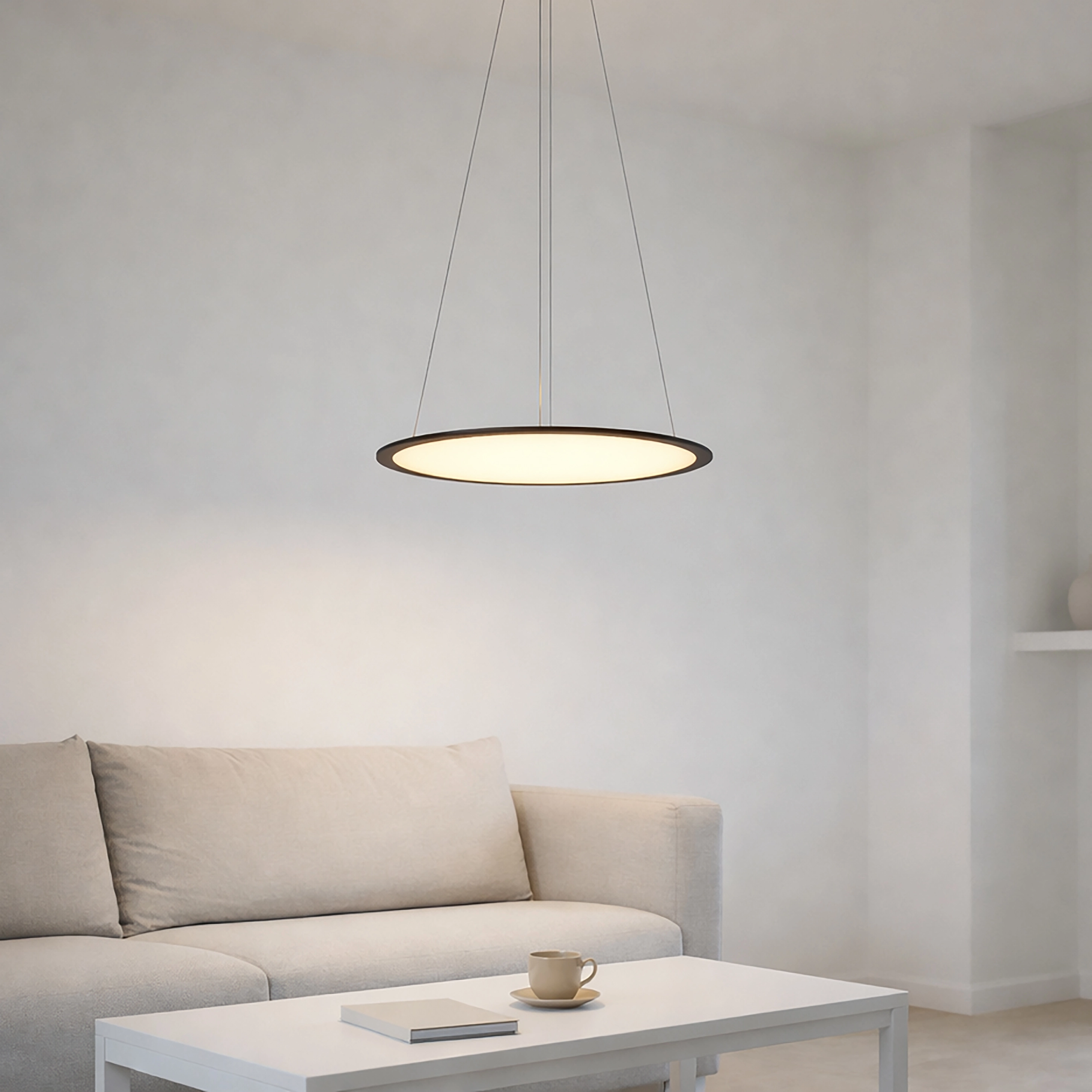 Lampe suspendue Vistina Ø 58 cm noir Lyora 5053423272641