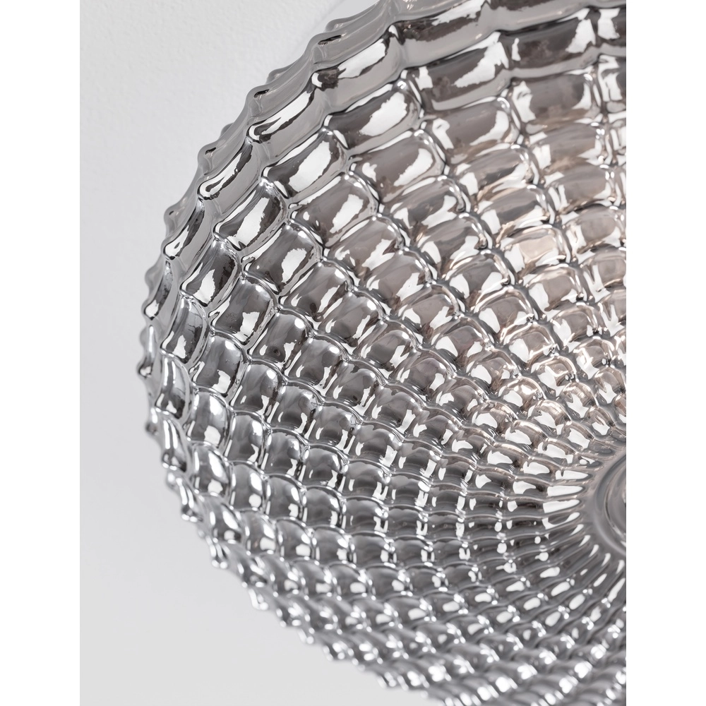 Plafonnier Clam verre fumé Lyora 5212017419446