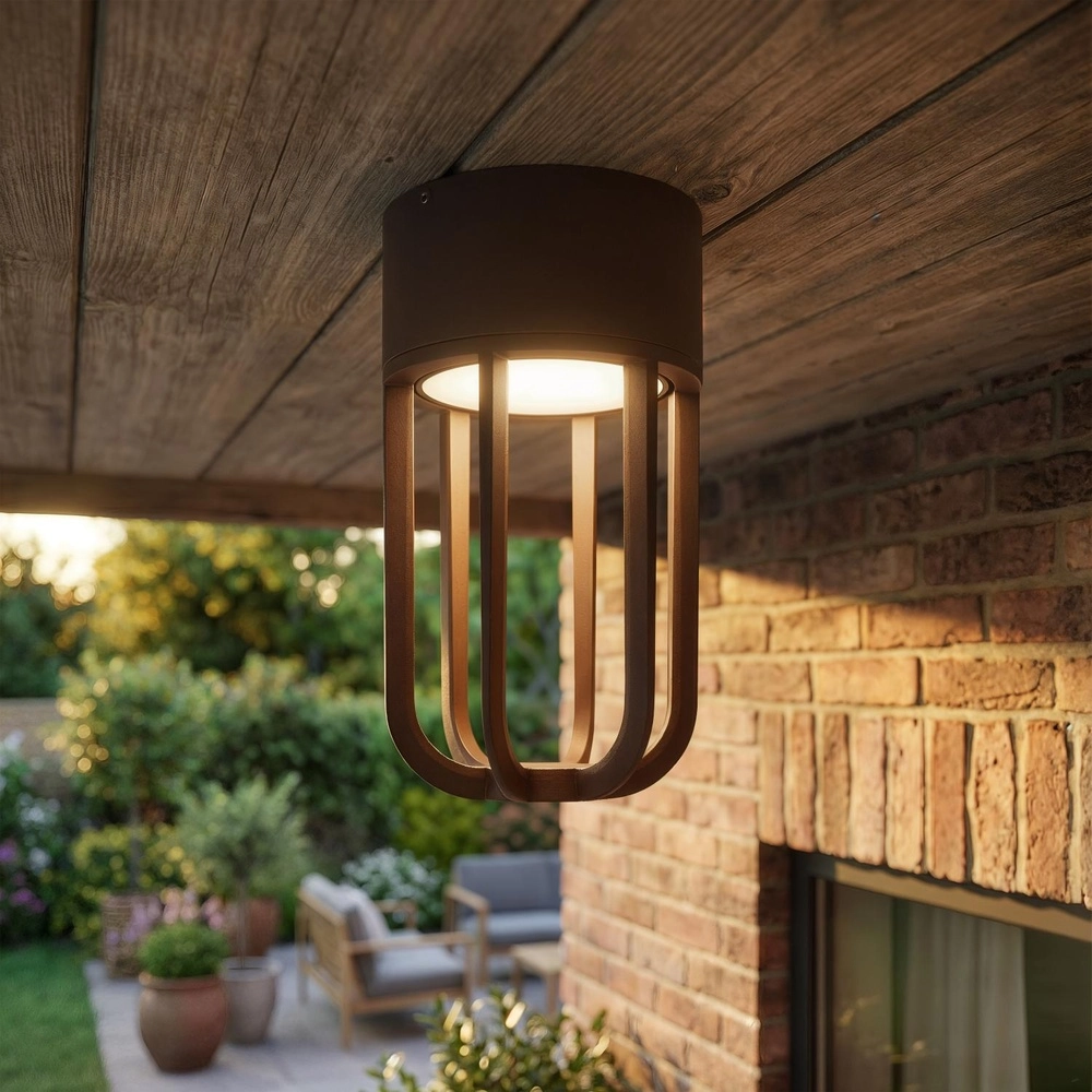 Lampe de plafond Wells Brun rouille Lucide 5411212334107