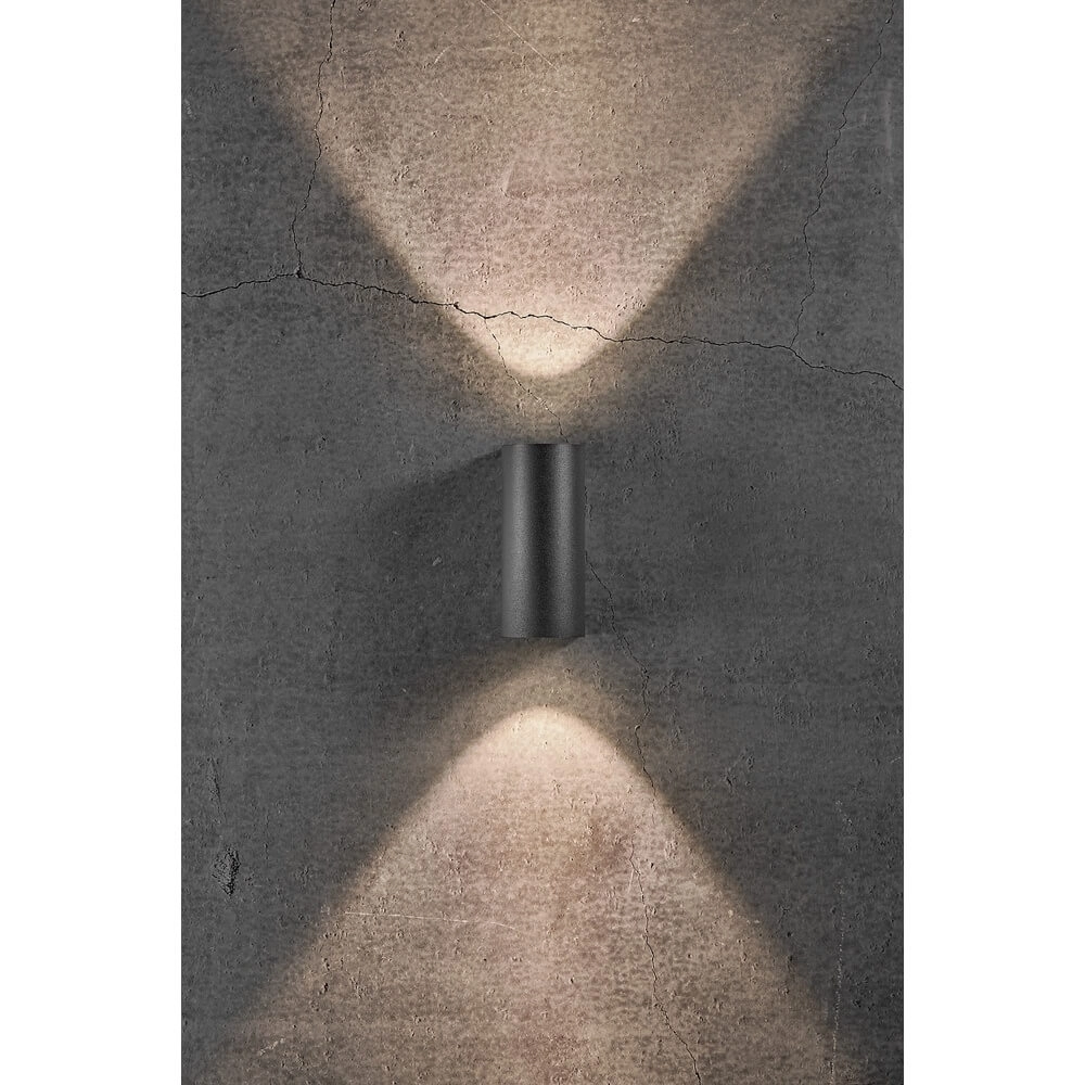 Up & Downlighter Asbol noir arrondi Nordlux 5701581401389