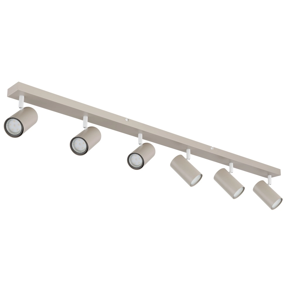 Plafonnier 6 lumières Robby brun sable Globo 9007371575442