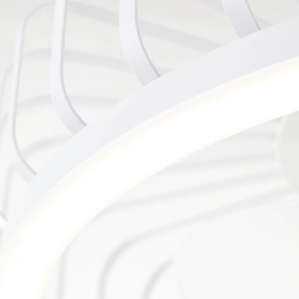 Ventilateur de plafond à lampe filaire Capo blanc Brilliant 4004353453427