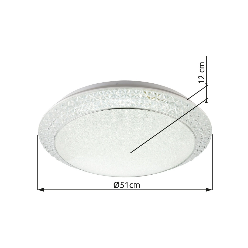 Éclairage de plafond Ronja Ø 50,5 cm Globo 9007371365807