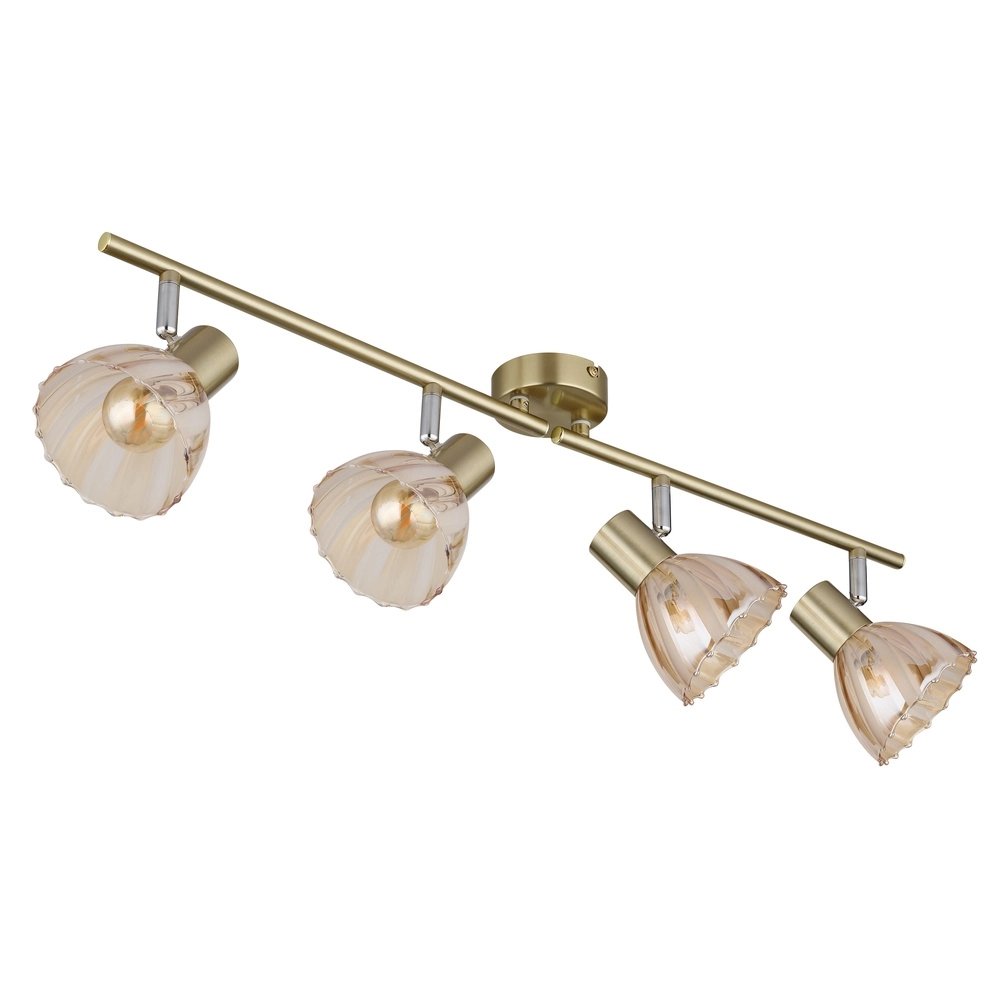 Lampe de plafond à 4 lumières Zachery Or Globo 9007371531509