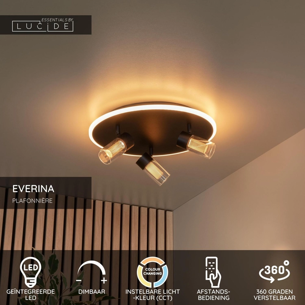 Lampe de plafond élégante Everina Ø 40cm Lucide 5411212011053