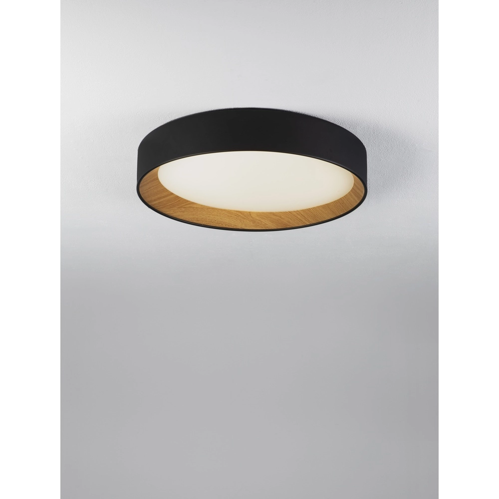 Plafonnier Stake noir Ø 45cm Lyora 5212017445933