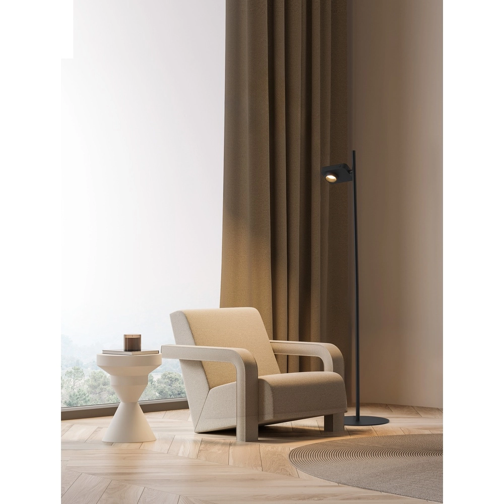 Lampadaire Kedros noir Lyora 5212017464071