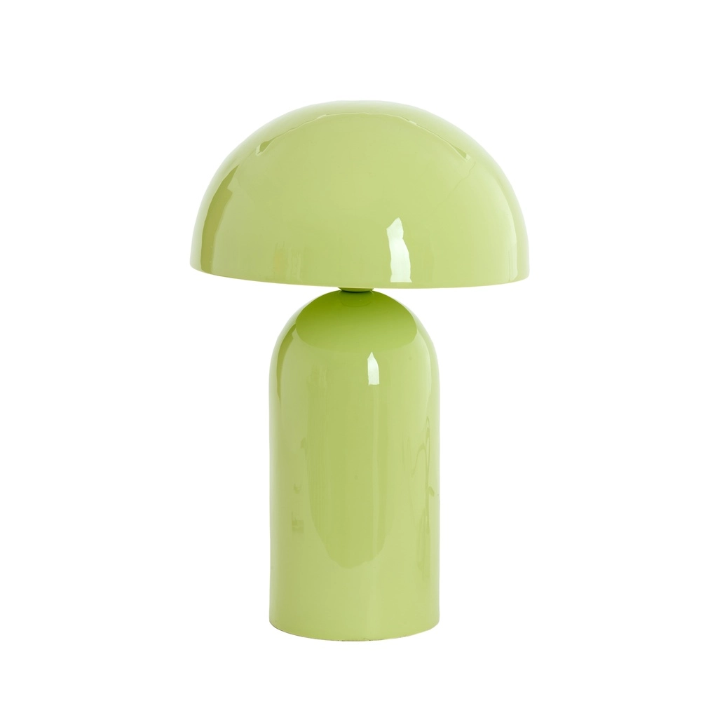 Lampe de table champignon Tolima vert clair brillant - Ø 23cm