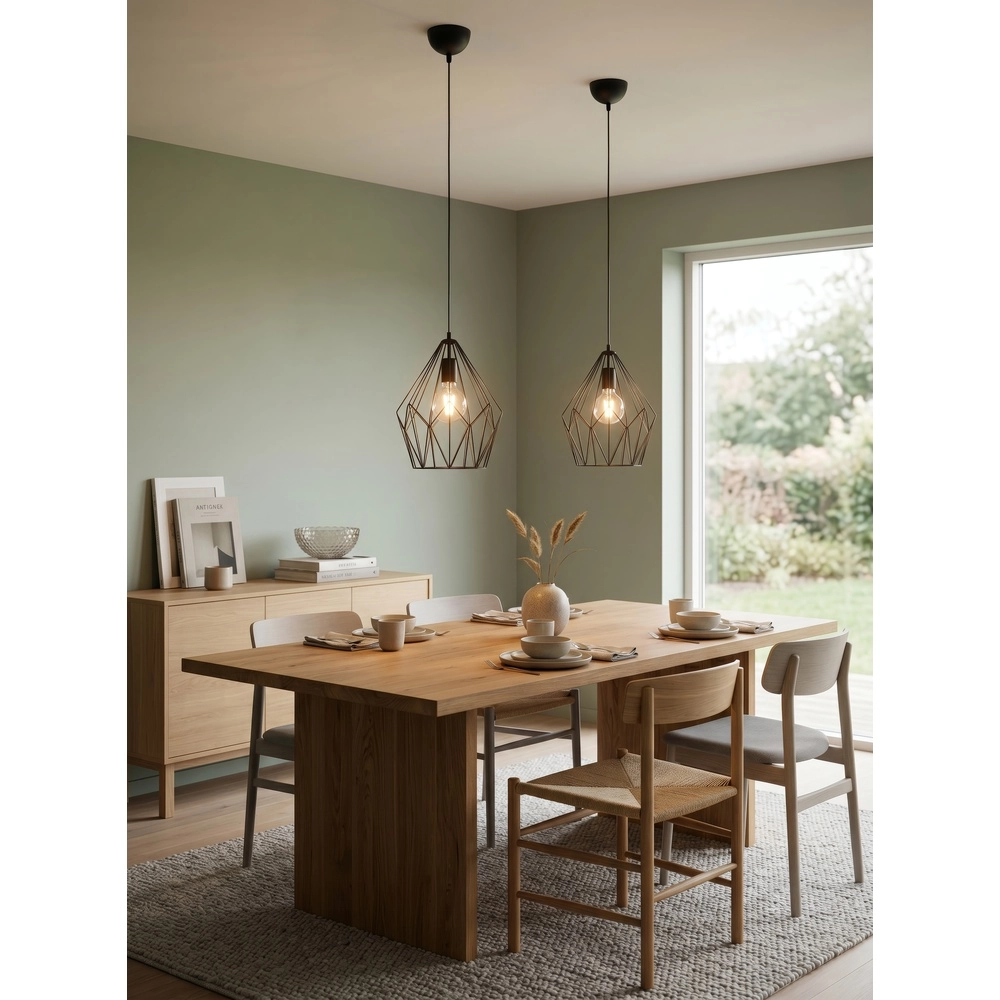 Lampe suspendue Cage Noir Trio 4017807475920