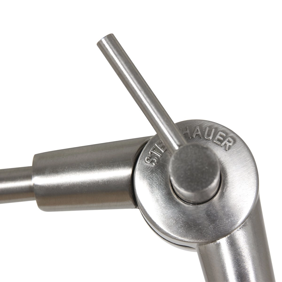 Lampe de lecture murale Prestige Chic Acier inoxydable avec abat-jour taupe 30 cm Steinhauer 8712746145779