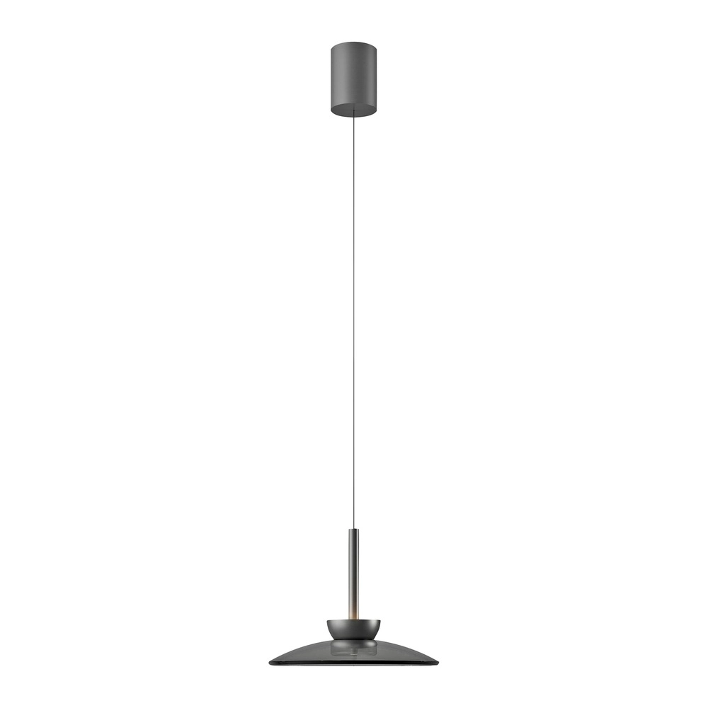 Lampe pendante Ø 32cm Pure Moon avec du verre fumé Paul Neuhaus 4012248386293