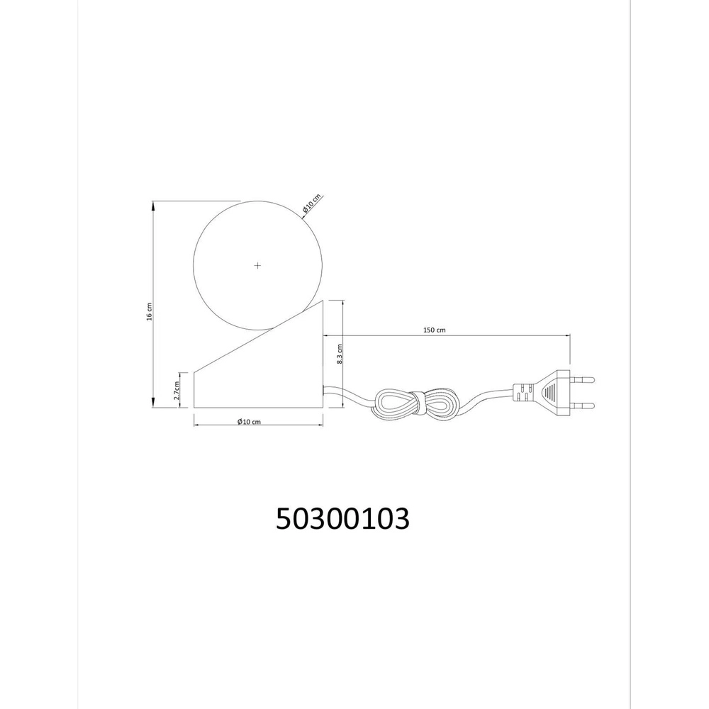 Lampe de table Alisa Or Globo 9007371583140