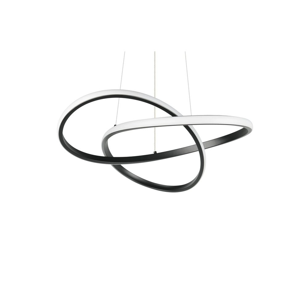 Lampe pendante de conception Mansa Noir Trio 4017807682144
