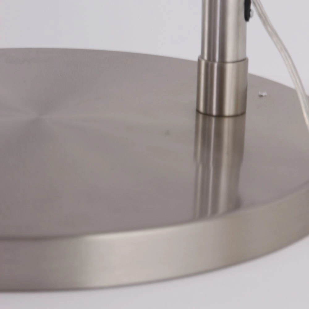 Lampe à arc Stresa Inox avec hotte sizoflor noir Steinhauer 8712746092912