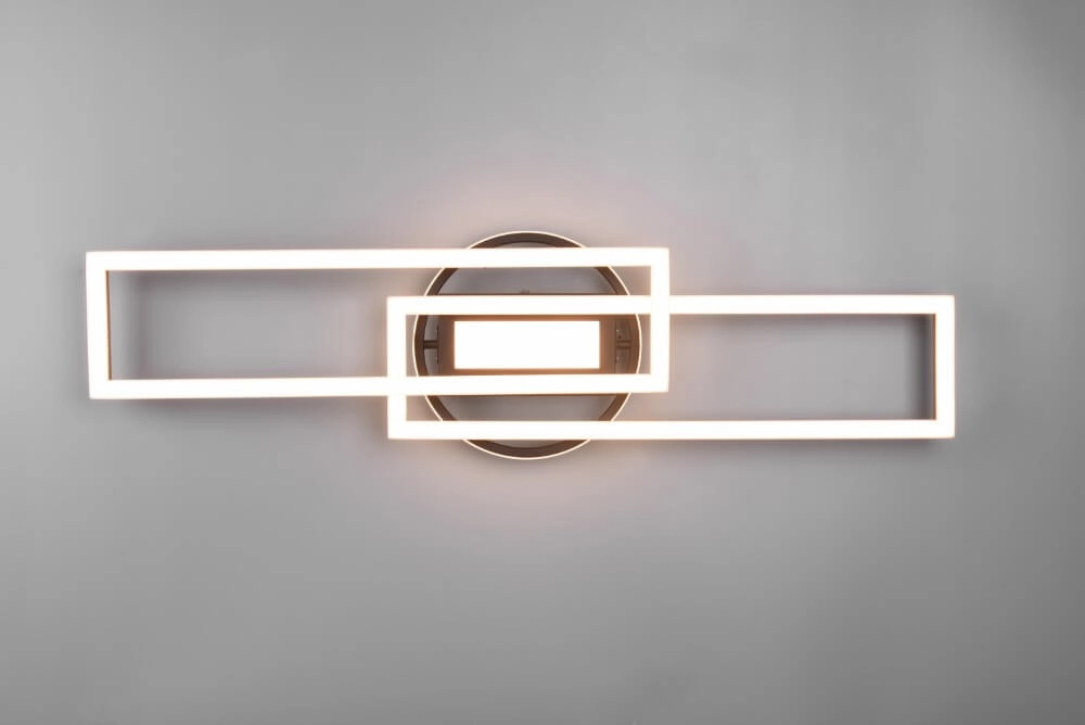 Plafonnier LED orientable Twister acier inoxydable Trio 4017807540611