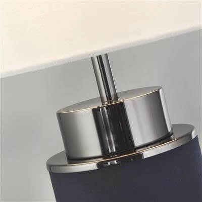 Lampe de table Flask 72cm nickel avec bleu vintage Searchlight 5053423187112