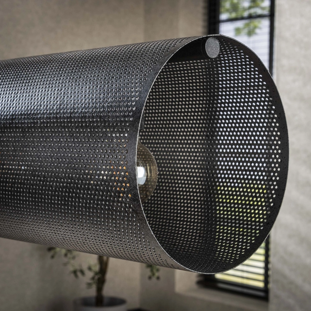 Lampe suspendue horizontale en maille Tubon 145 cm - 7x E27 Lyora 8716803512252