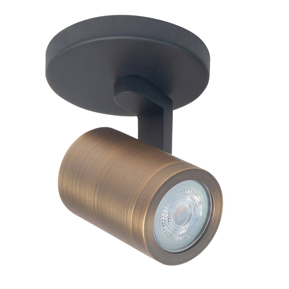 Spot monté en surface Halo Spot noir avec cuivre bronze simple Spot monté en surface Halo Spot noir avec cuivre bronze simple