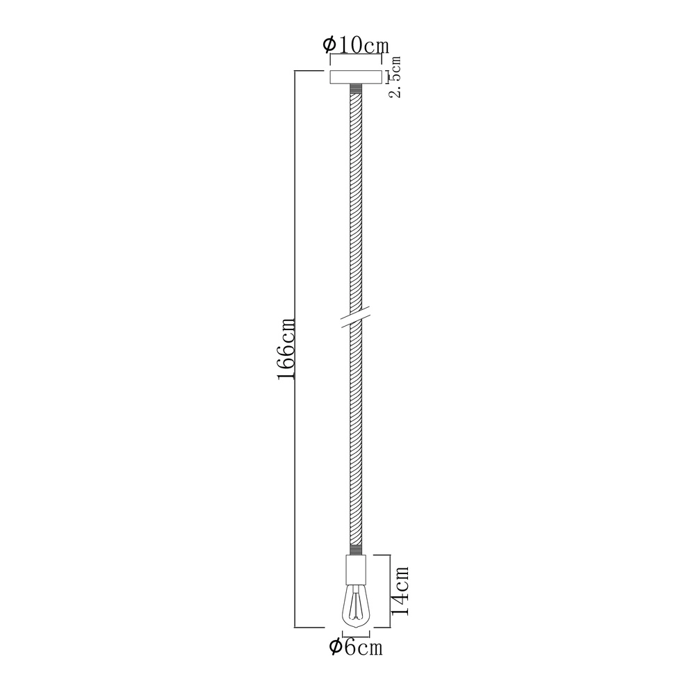 Lampe à corde Ulleu Noir Globo 9007371383917