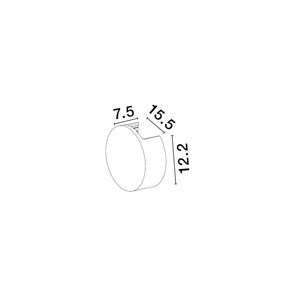 Applique murale ronde Awa blanc Ø 15,5cm Lyora 5212017479266