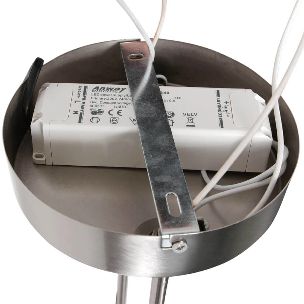 Lampe suspendue LED flexible Soleil Acier inoxydable Steinhauer 8712746167344