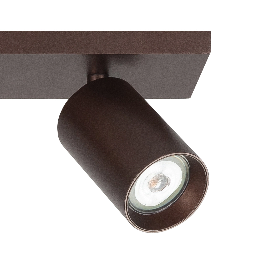 Spot monté en surface Mila 2-chocolat droit léger Highlight 8718379050442