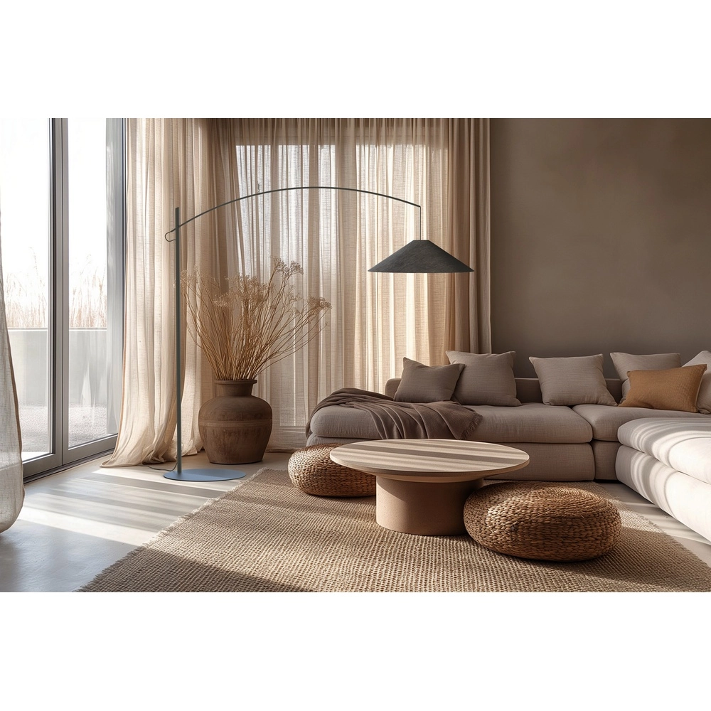 Lampe de pied Poise gris Ø 72cm Lyora 5903139117678