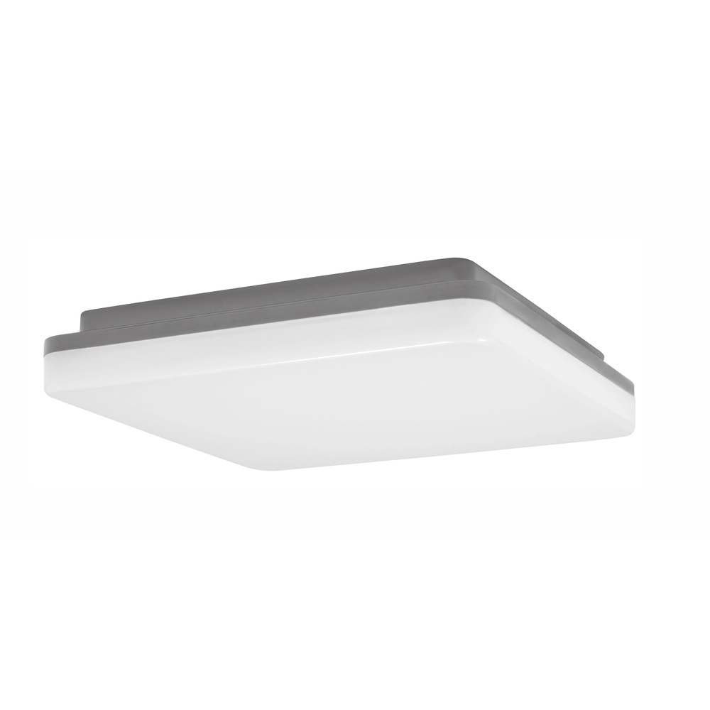 Plafonnier carré Tommy 28 x 28cm gris