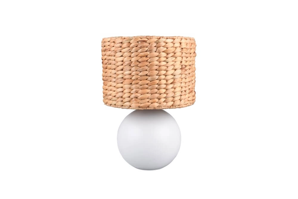 Lampe de table Vina Ø 28cm - avec capuche en corde Trio 4017807614695