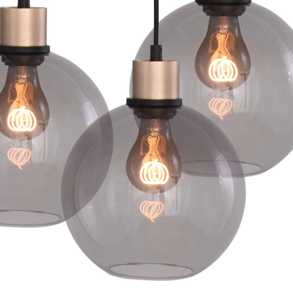 Lampe suspendue ovale Lazise Oval 6x Ø 20cm doré Masterlight 8718121303147