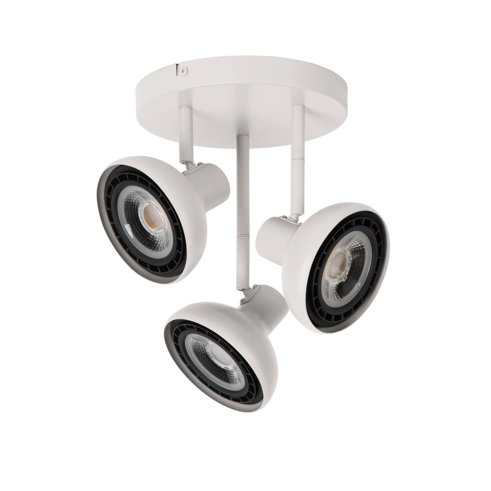 Lampe de plafond à 3 lampes Sensas design blanc GU10 ES111