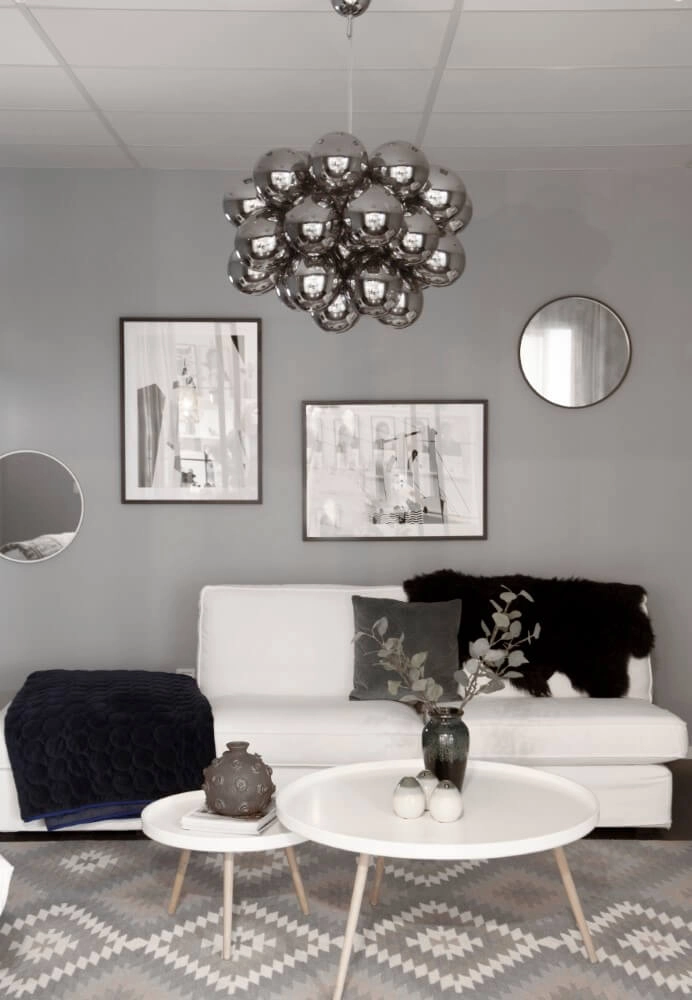 Lampe suspendue Gross verre fumé 62cm By Rydéns 7391741006516