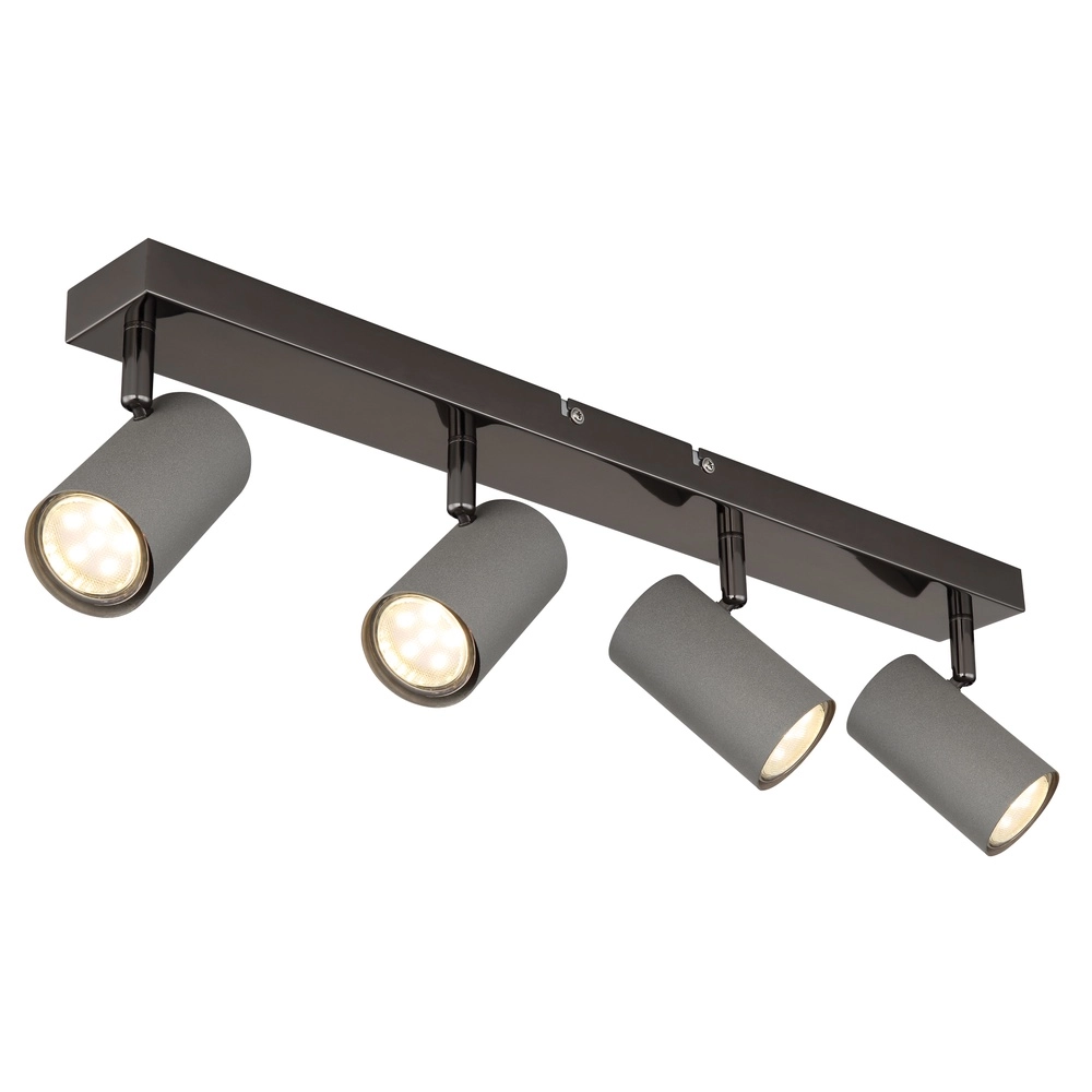 Lampe de plafond à 4 lumières Robby Bronze à fusil