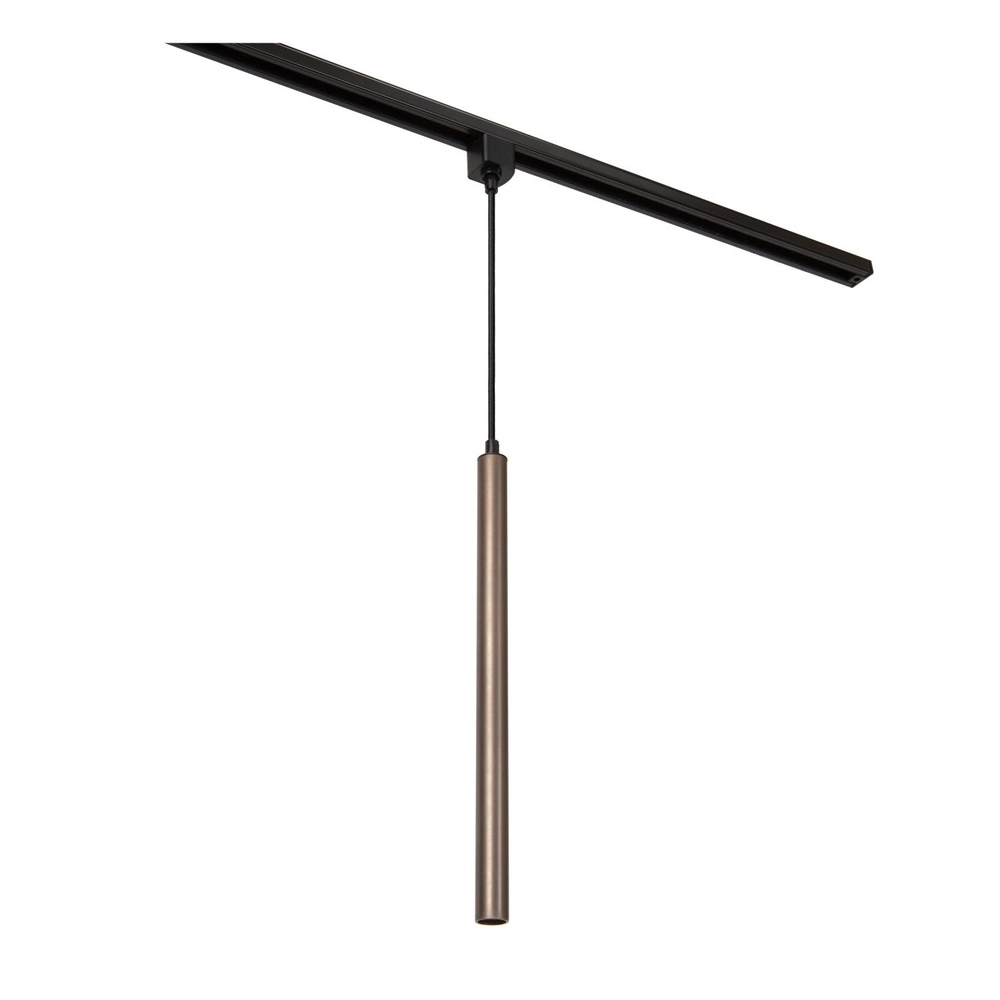Lampe pendante Keoni Brun rouille monophasé