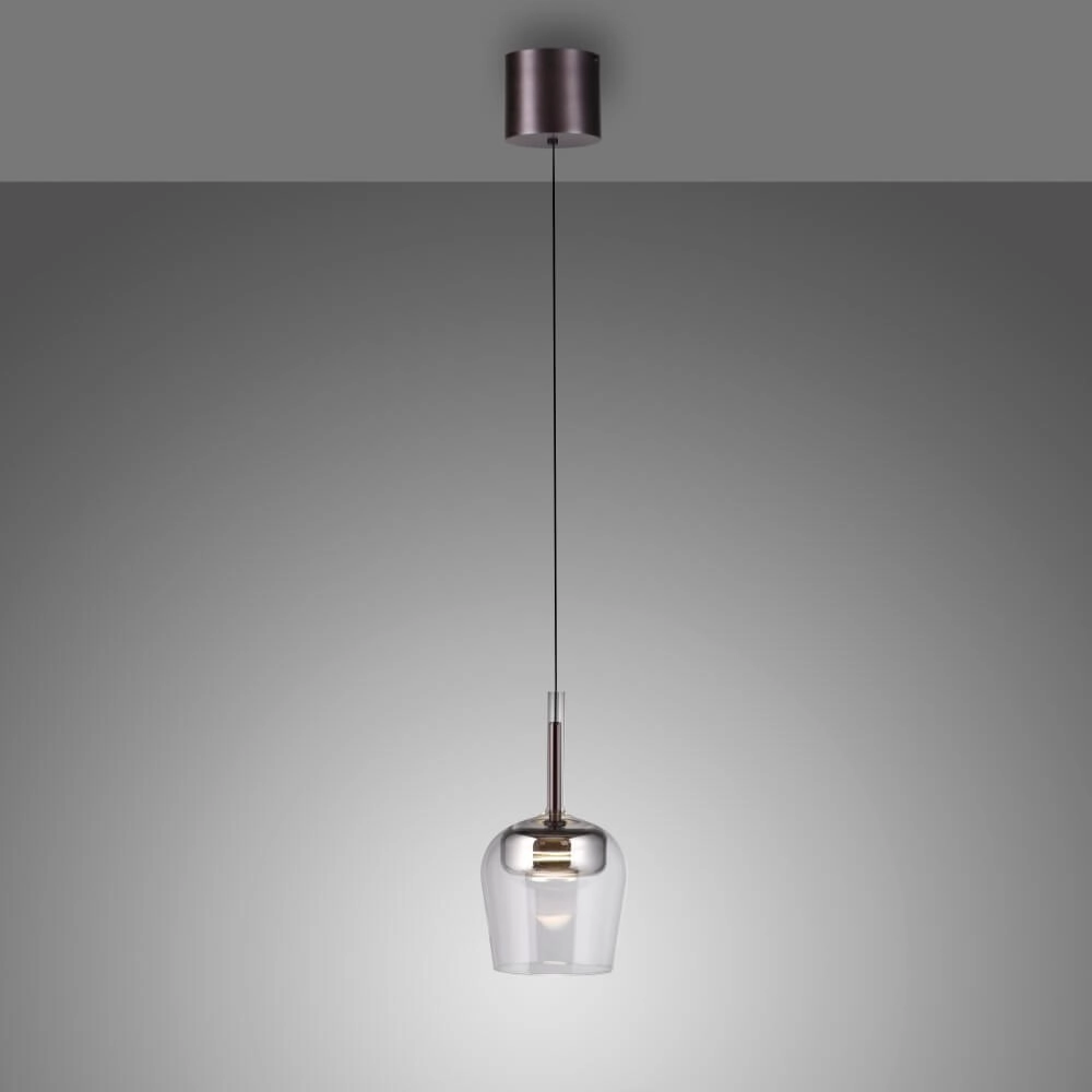 Lampe suspendue Q-Kon argent Paul Neuhaus 4012248383865