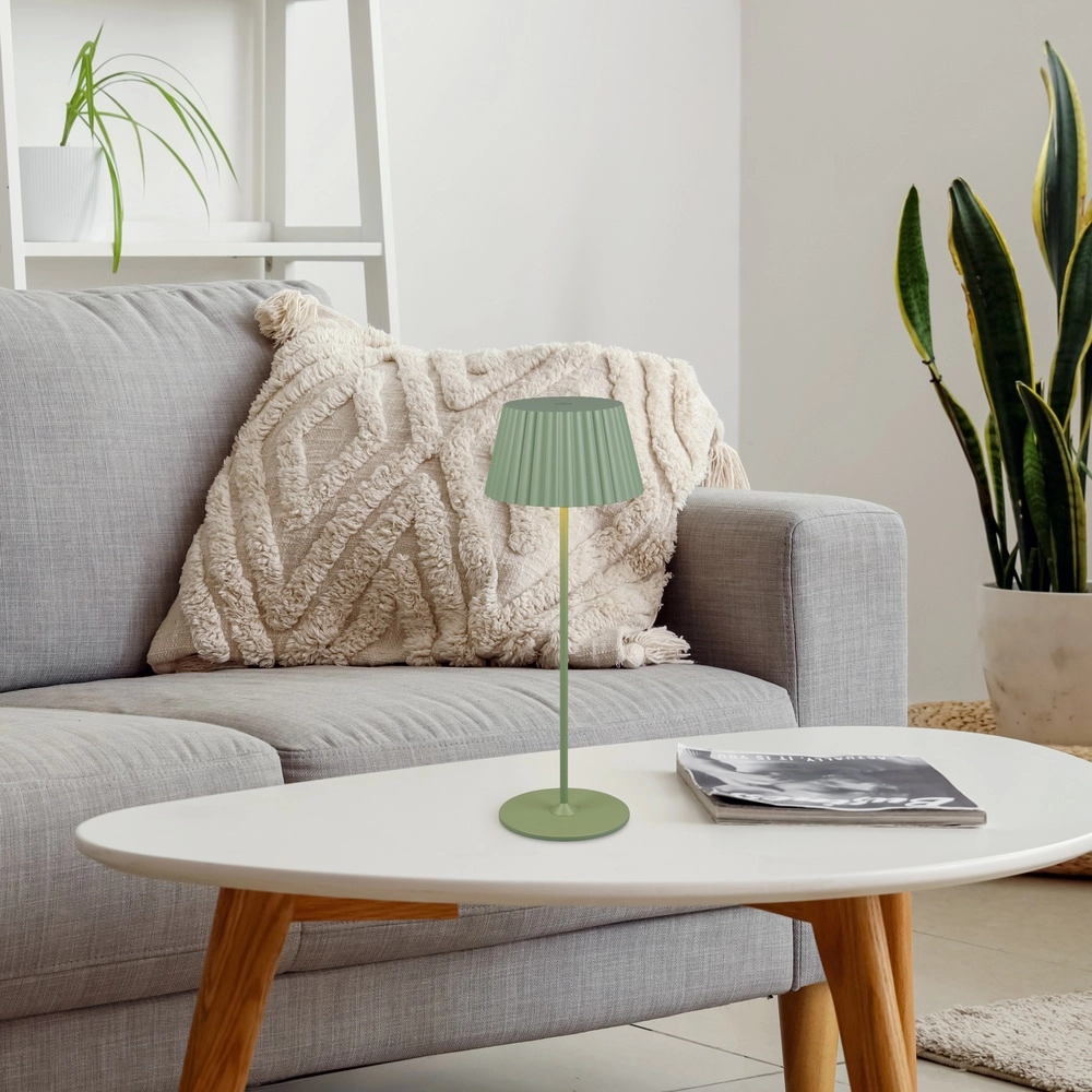Lampe de table Suarez Vert pistache Trio 4017807601725