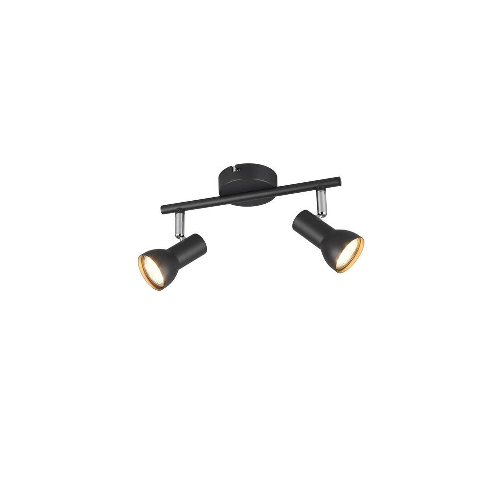 Plafonnier Cantar noir 2 lumières Plafonnier Cantar noir 2 lumières
