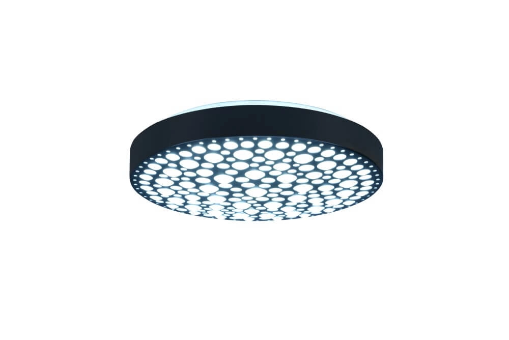 Plafonnier LED RVB Chizu Ø 40cm - noir Trio 4017807538328