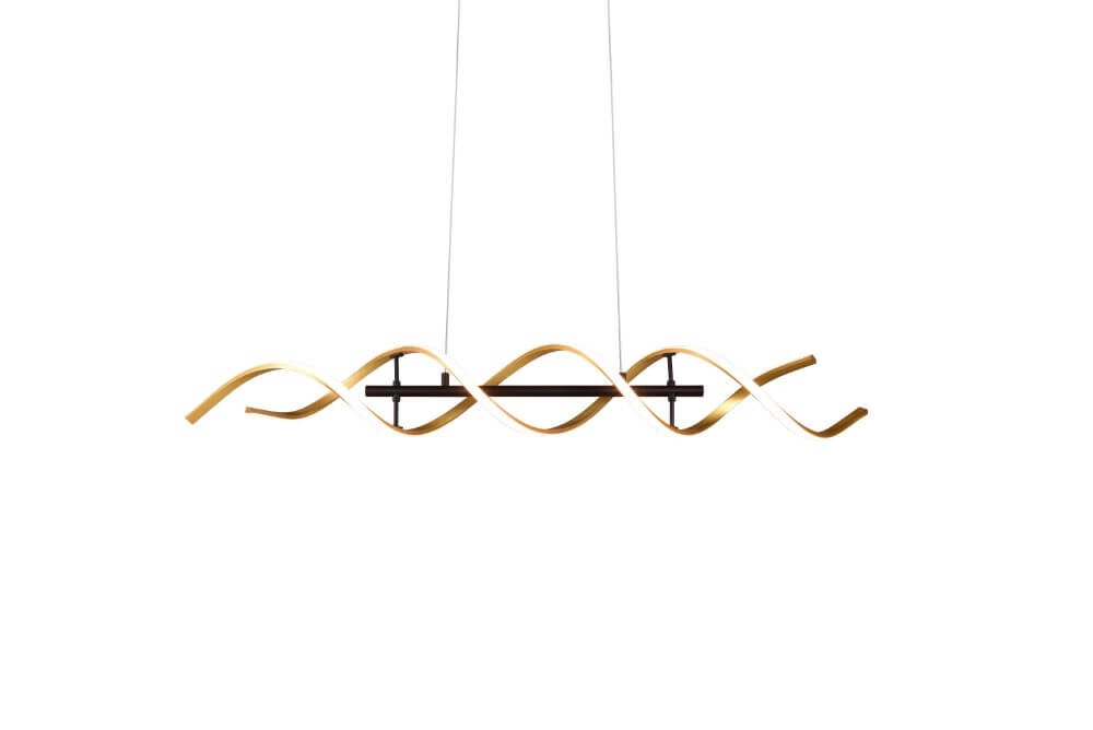 Lampe à suspension LED design Sequence noir avec de l'or Trio 4017807540734