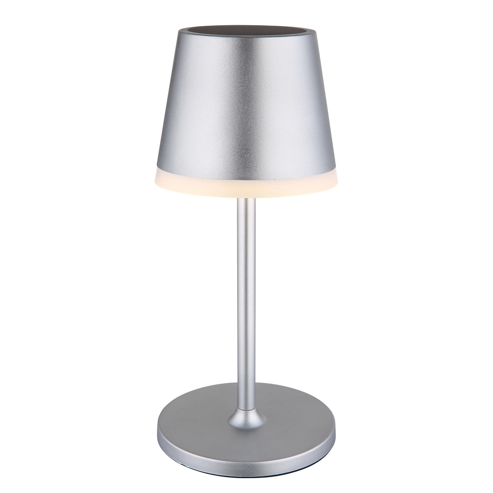 Lampe de table solaire Vannieso Gris argenté Globo 9007371478361