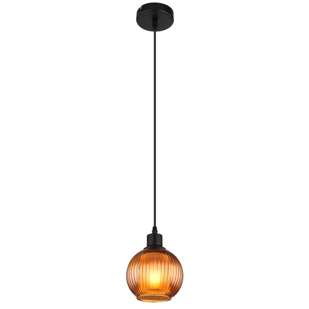 Suspension Zumba verre orange Ø 15cm Suspension Zumba verre orange Ø 15cm