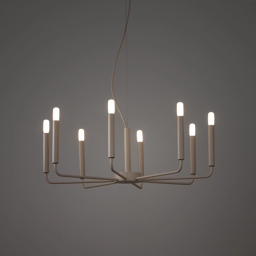 Lustre moderne Orto brun sable Ø 73cm Lyora 5903139125253