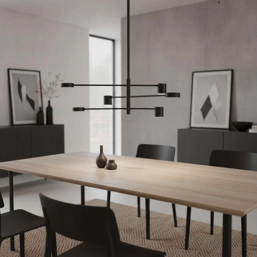 Suspension noire Nordik Conception en S
