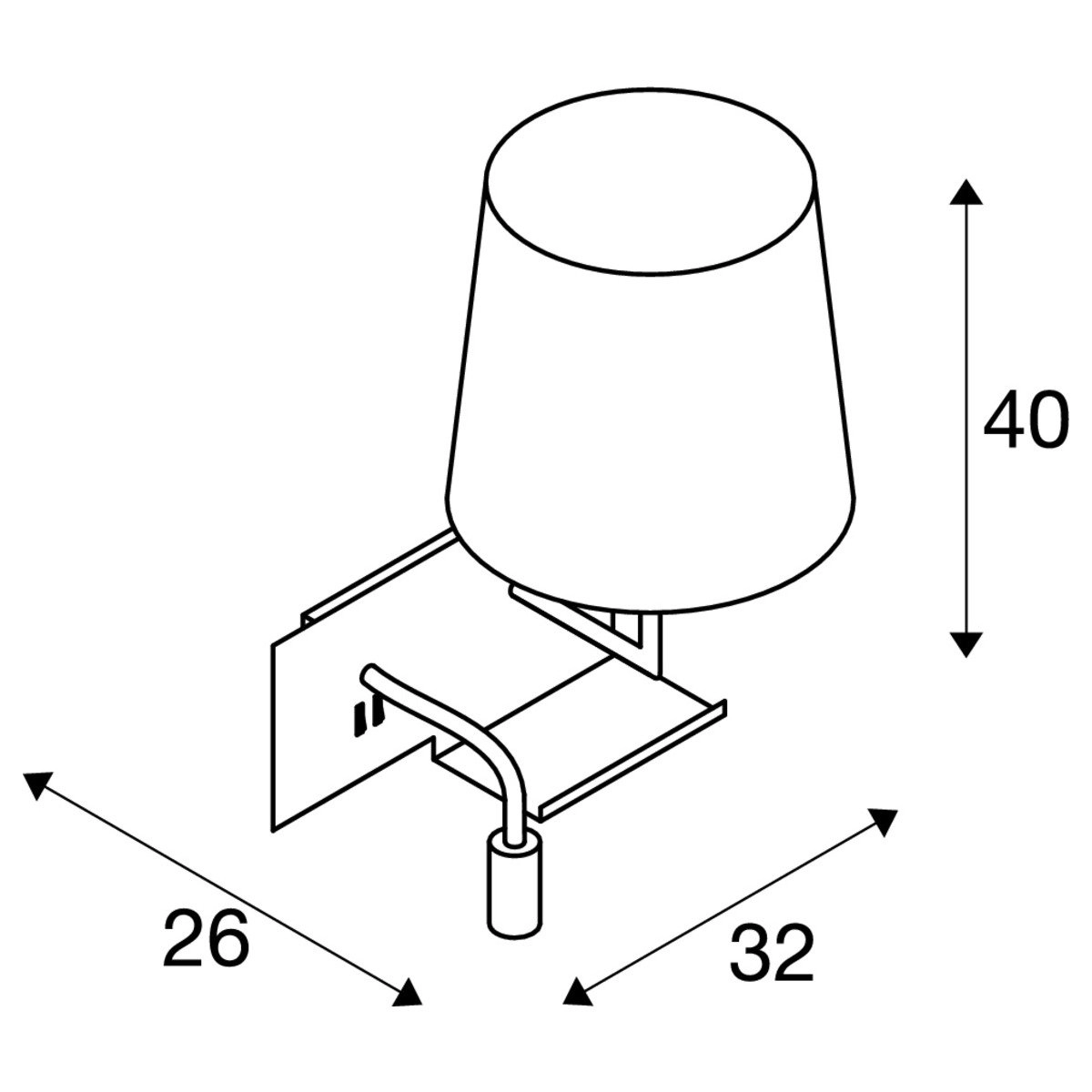 Lampe de lecture pour chambre à coucher Somnila Flex SLV 4024163236171