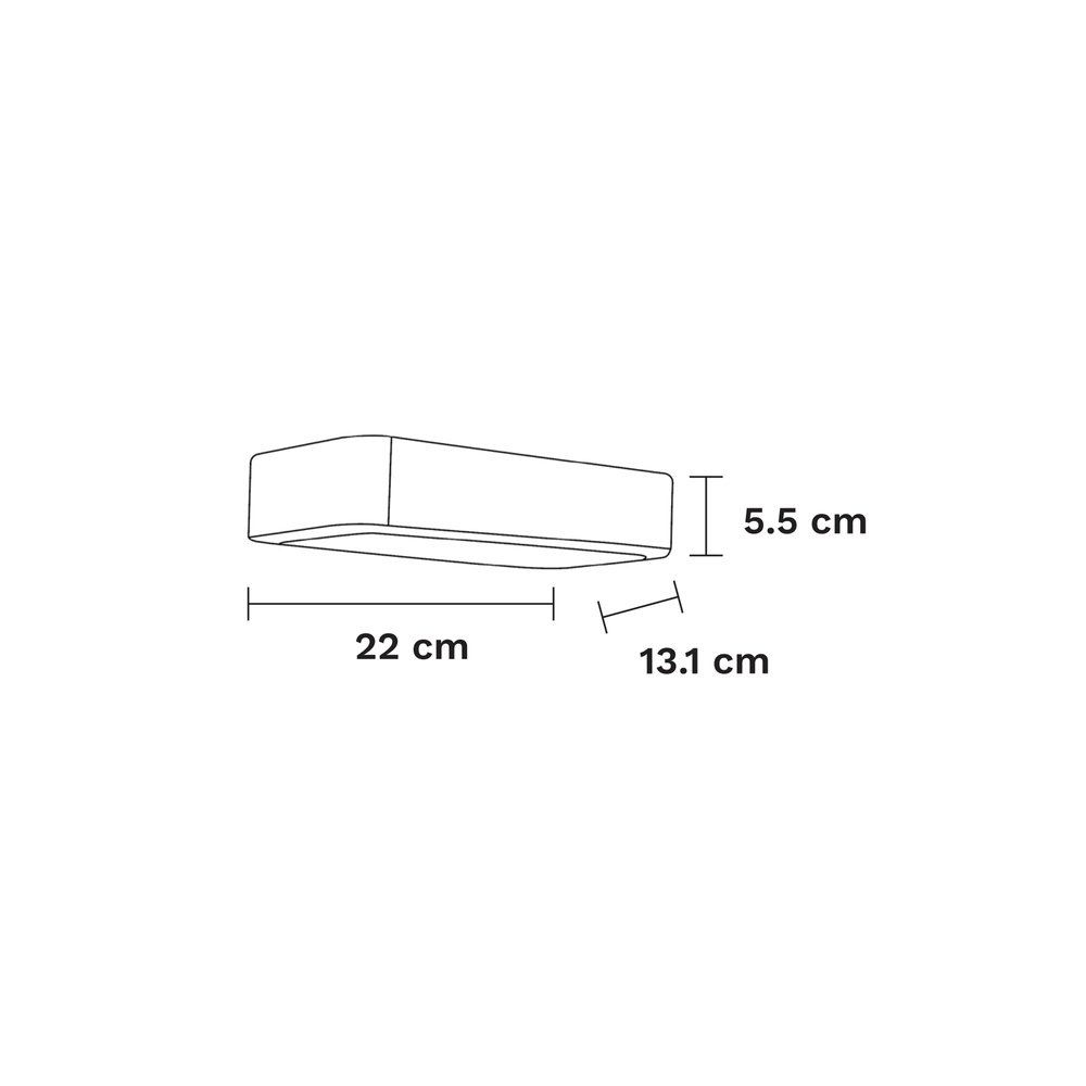 Applique murale Ned gris Lyora 5212017417398